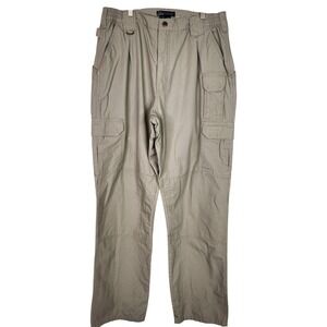 5.11 TACTICAL Pants Mens 36x34 Beige Cargo Tactical Series Canvas‎ Cotton 74251